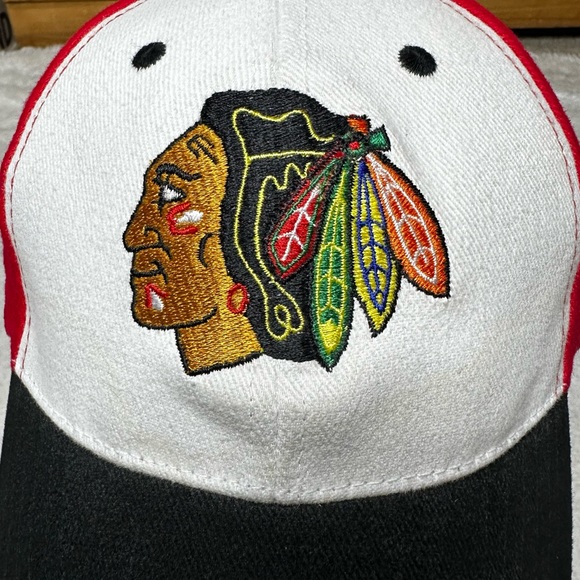 Chicago Blackhaws NHL Embroidered Logo Adjustable Cap by Kick 10 Pro Gear Red OS - Picture 4 of 12